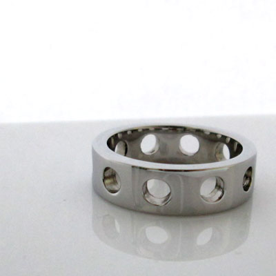 Cast silver ring porosity free